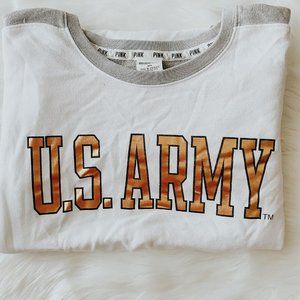 PINK Victoria's Secret US Army Crewneck